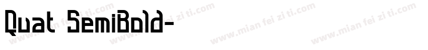Quat SemiBold字体转换